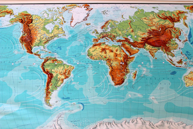 carte géographique du monde
