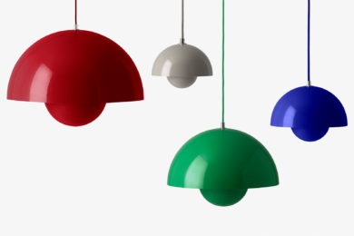 danish modern mid century vintage mobilier en teck palissandre rio années 50 années 60 années 70 mobilier meuble ancien danois danemark scandinave maison nordik paris meubles décoration design nordique éditeur marque &tradition designer Verner Panton suspension modèle flowerpot VP10 VP1 VP2 VP7 luminaire lampe éclairage