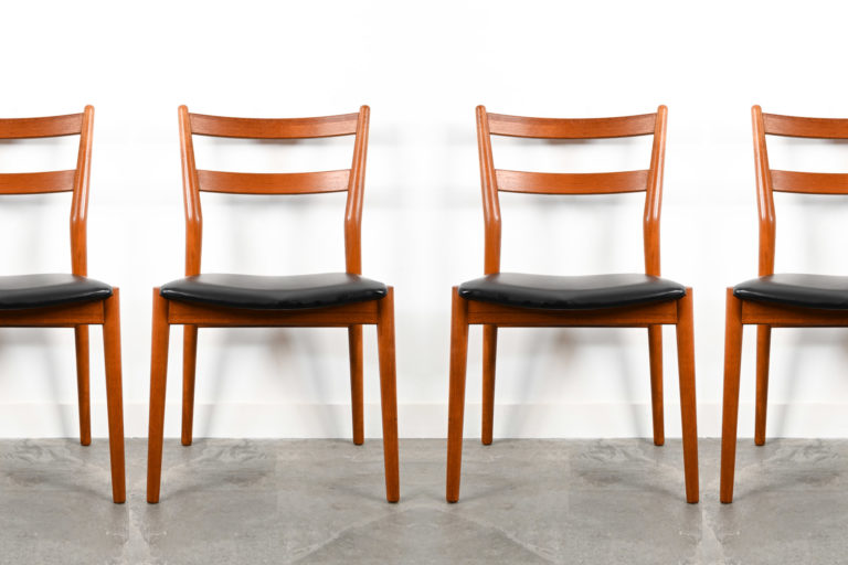 6 Chaises de Table en Teck ‘Sibast’