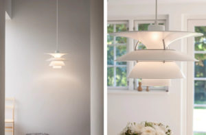 danish modern vintage teck palissandre rio années 50 années 60 années 70 mobilier ancien danois danemark scandinave maison nordik paris meubles design designer poul henningsen fabricant éditeur marque louis poulsen suspension modèle louvre lumière lampe suspension éclairage