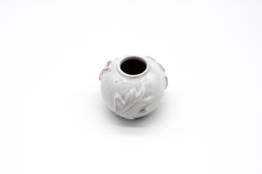 danish modern mid century vintage teck palissandre rio années 50 années 60 années 70 mobilier meuble ancien danois danemark scandinave maison nordik paris meubles décoration design éditeur Hjort designer petit vase en céramique