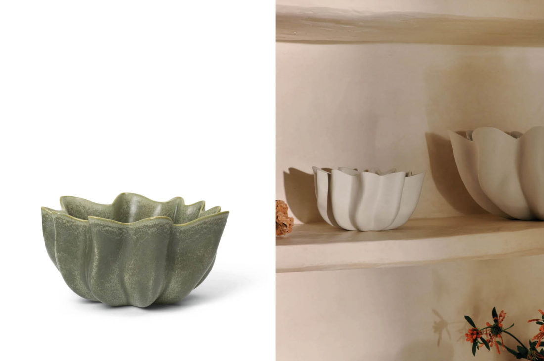 danish modern mid century vintage mobilier en teck palissandre rio années 50 années 60 années 70 mobilier meuble ancien danois danemark scandinave maison nordik paris meubles décoration design nordique éditeur designer bougeoir argenté chrome doré laiton pack de 3 bougies Werner Stoff Design Hans Nagel maison nordik paris ferm living nium bol