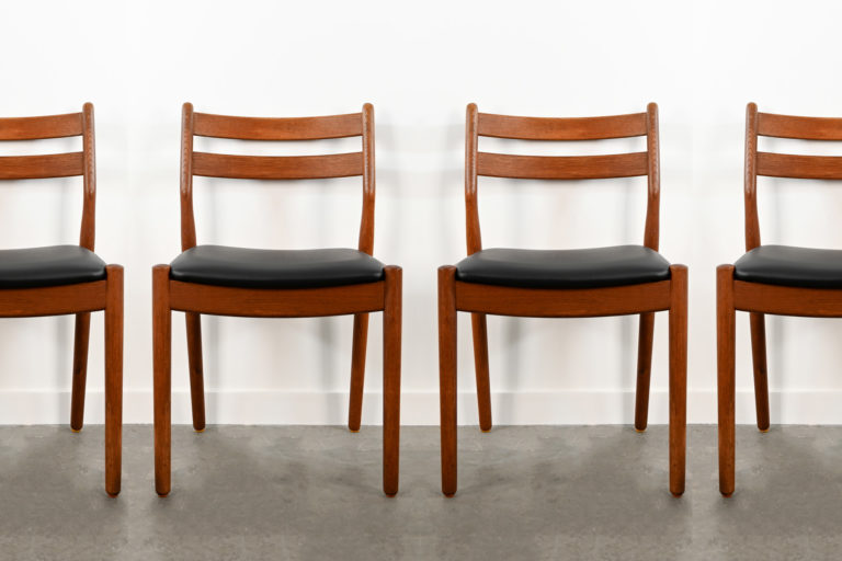 5 Chaises de Table en Chêne