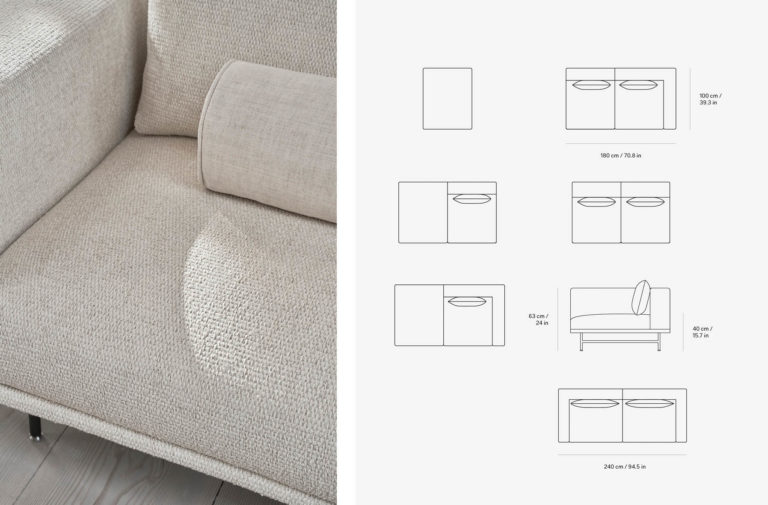 Canapé modulable ‘Loft’