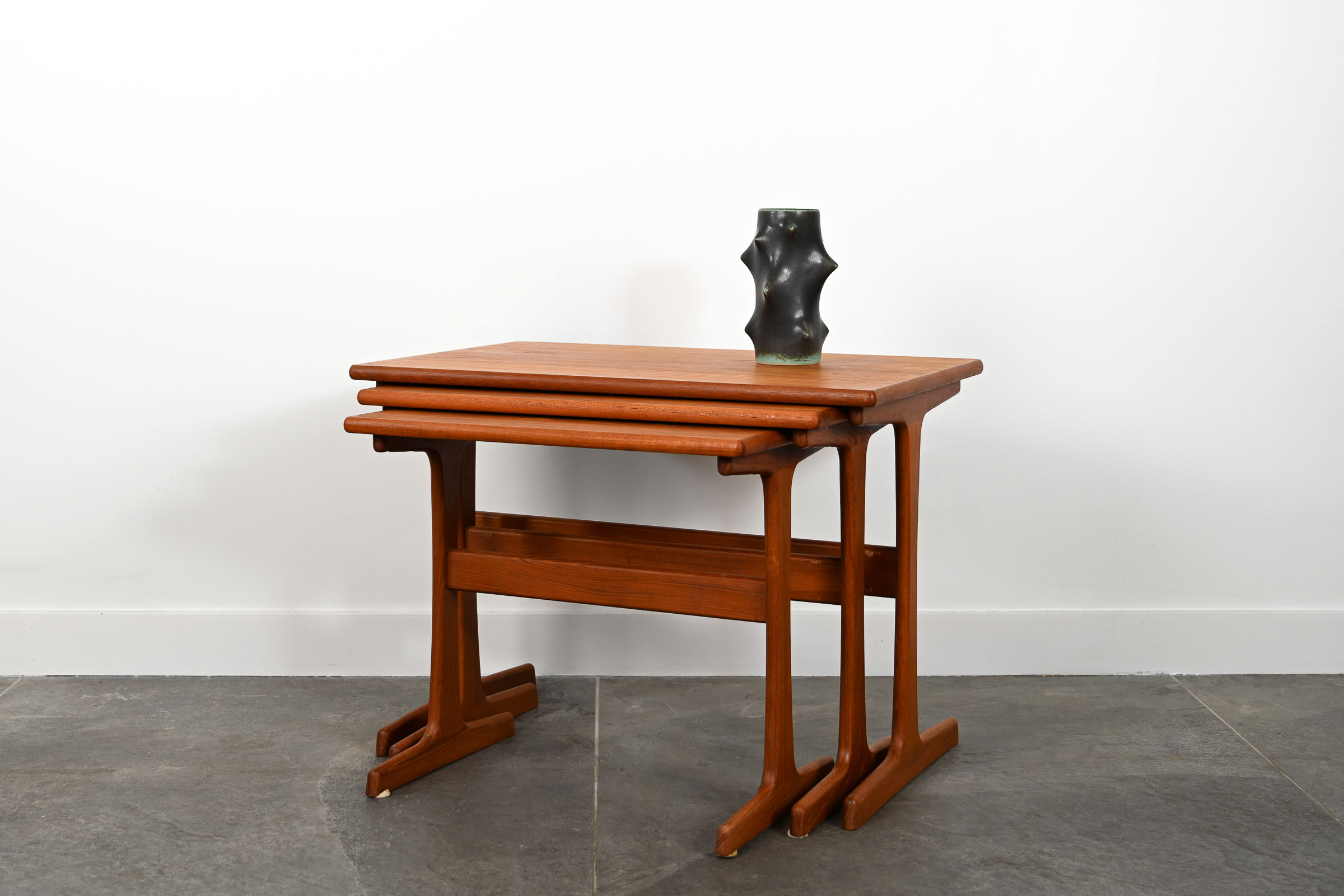 3 Tables Gigognes en Teck ‘Kai Kristiansen’