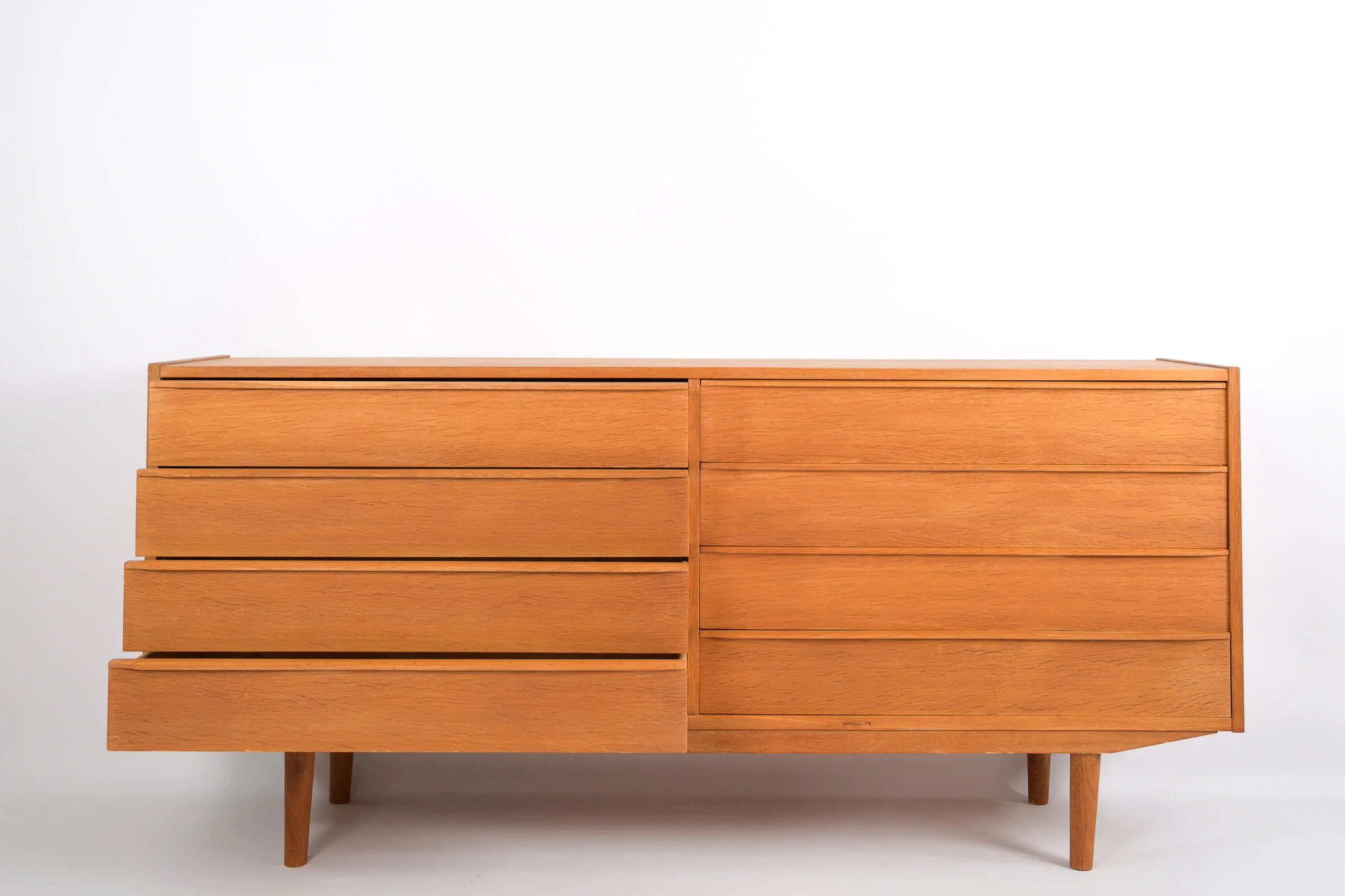 Commode Double 8 Tiroirs en Chêne