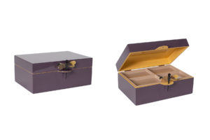 danish modern mid century vintage mobilier en teck palissandre Rio années 50 années 60 années 70 mobilier meuble ancien danois Danemark scandinave maison nordik paris meubles décoration design nordique éditeur designer marque Oi Soi Oi boite à bijoux Dragonfly en bois laqué 3 tailles et plusieurs coloris au choix