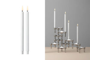 danish modern vintage teck palissandre rio années 50 années 60 années 70 mobilier meuble ancien danois Danemark scandinave maison nordik Paris meubles décoration design designer Werner Stoff éditeur marque Stoff bougies LED pour bougeoirs Stoff