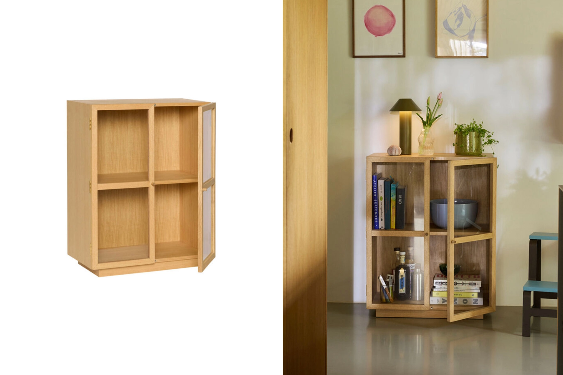 danish modern mid century vintage mobilier en teck palissandre Rio années 50 années 60 années 70 mobilier meuble ancien danois Danemark scandinave maison nordik paris meubles décoration design nordique éditeur designer marque Hubsch meuble de rangement vitrine en chêne modèle Mae bibliothèque placard console en bois et portes vitrées