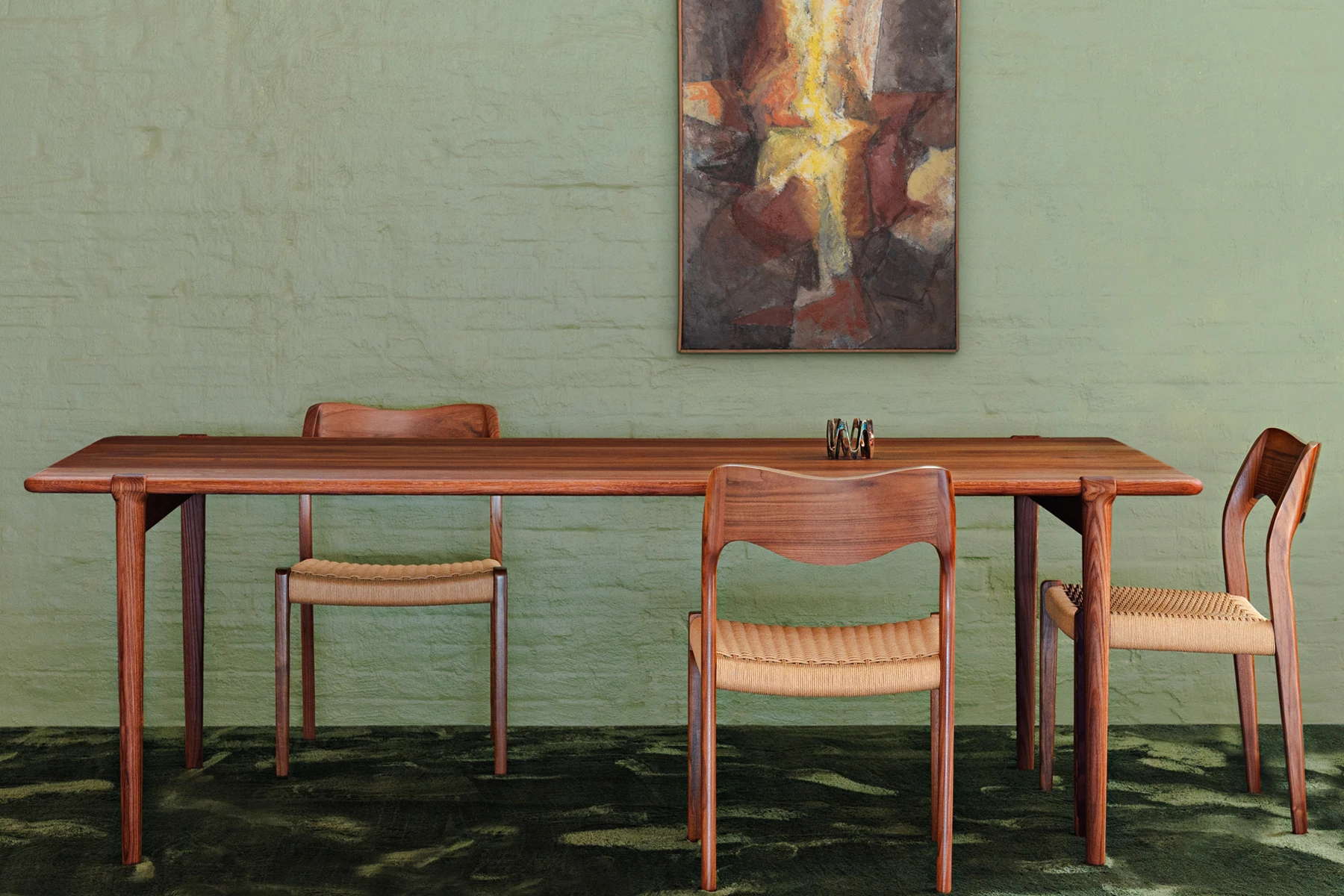 Table de Repas en Noyer ‘J. L. Møller’