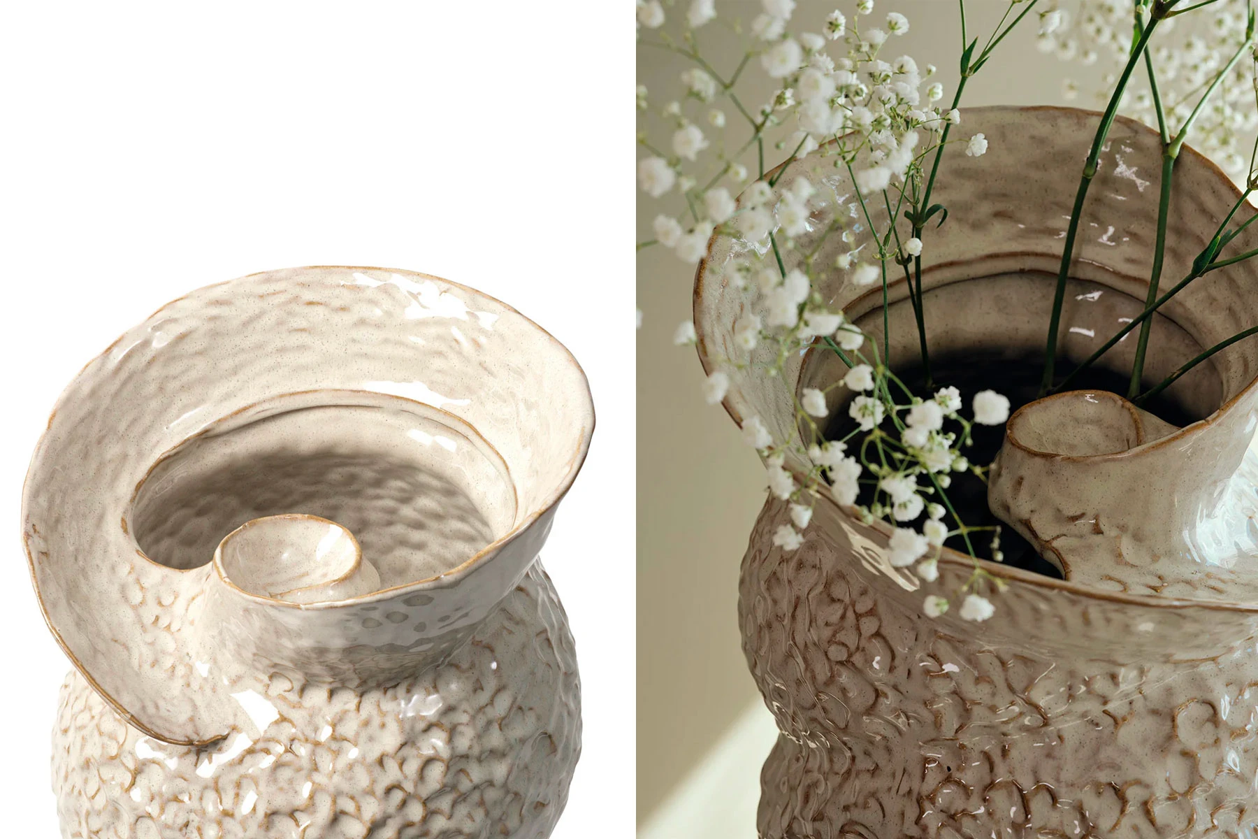 Vase en Grès Collection ‘Shelly Vase’