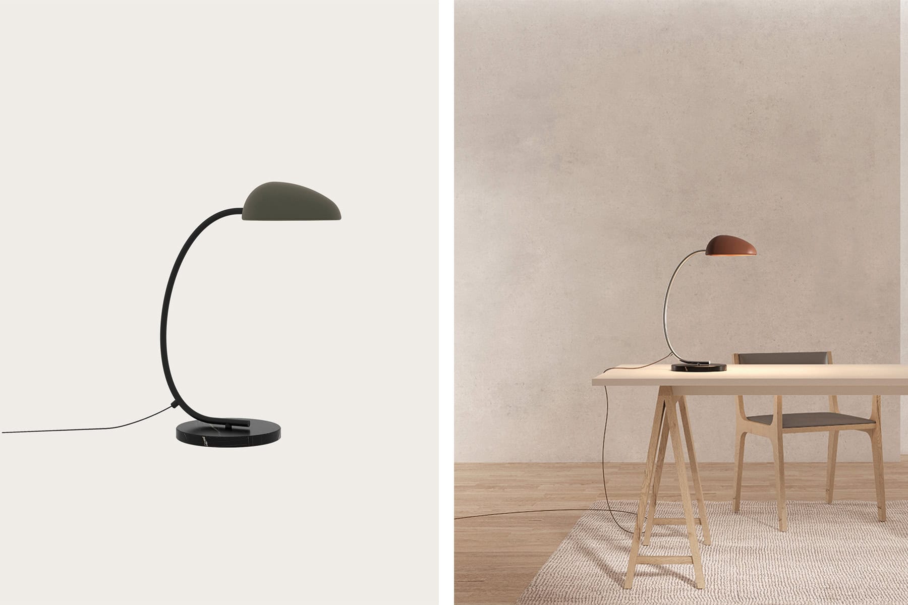 Lampe de Table 'Kezo'</br> Marque: 'Aromas'. Plusieurs finitions