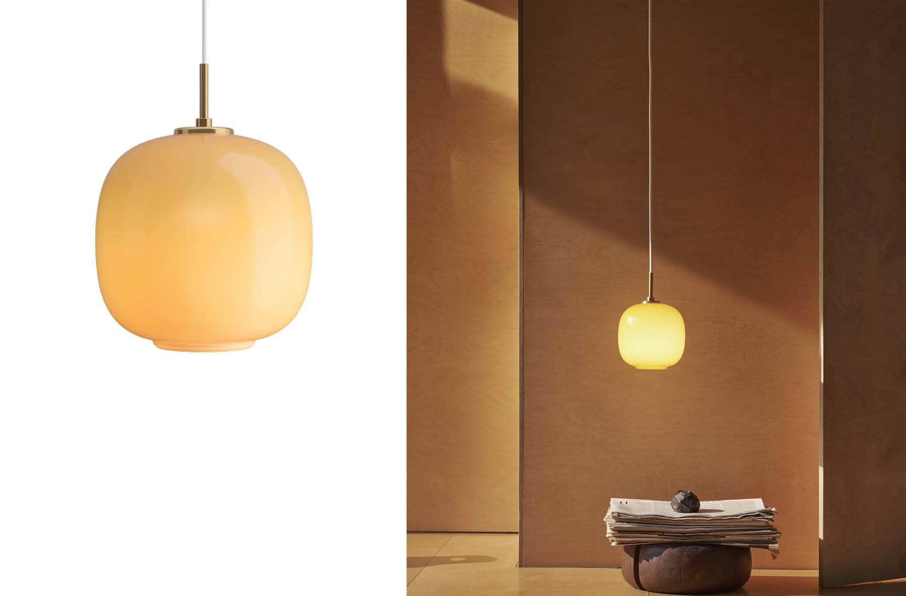 'Radio' Amber & Pale Yellow</br>Designer: 'Vilhelm Lauritzen' – Image 2