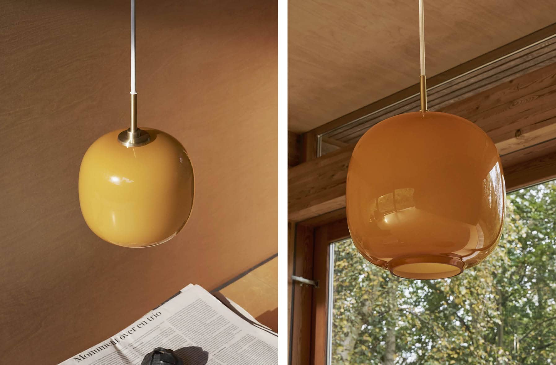'Radio' Amber & Pale Yellow</br>Designer: 'Vilhelm Lauritzen' – Image 4