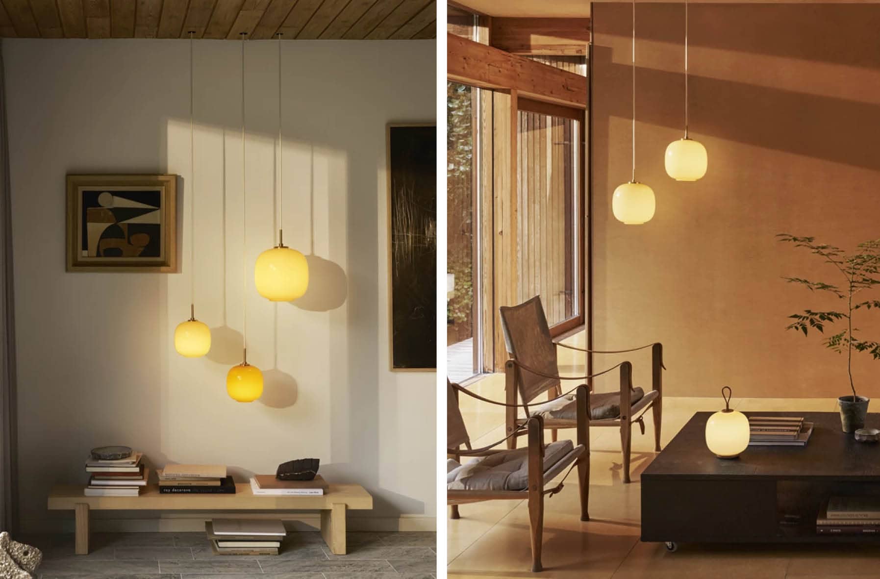 'Radio' Amber & Pale Yellow</br>Designer: 'Vilhelm Lauritzen' – Image 3