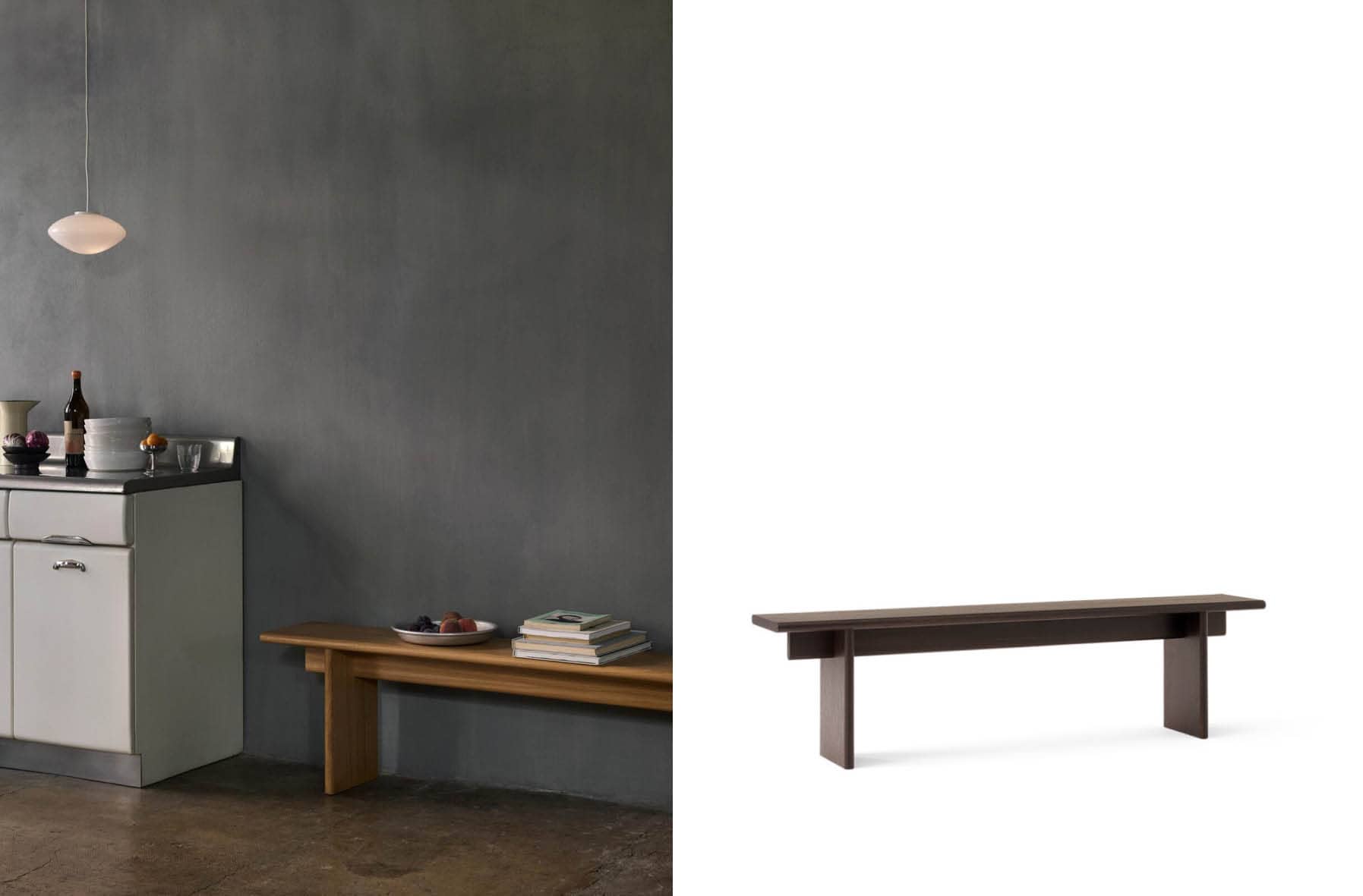 Banc 'Ita' </br>'&Tradition'. 2 finitions