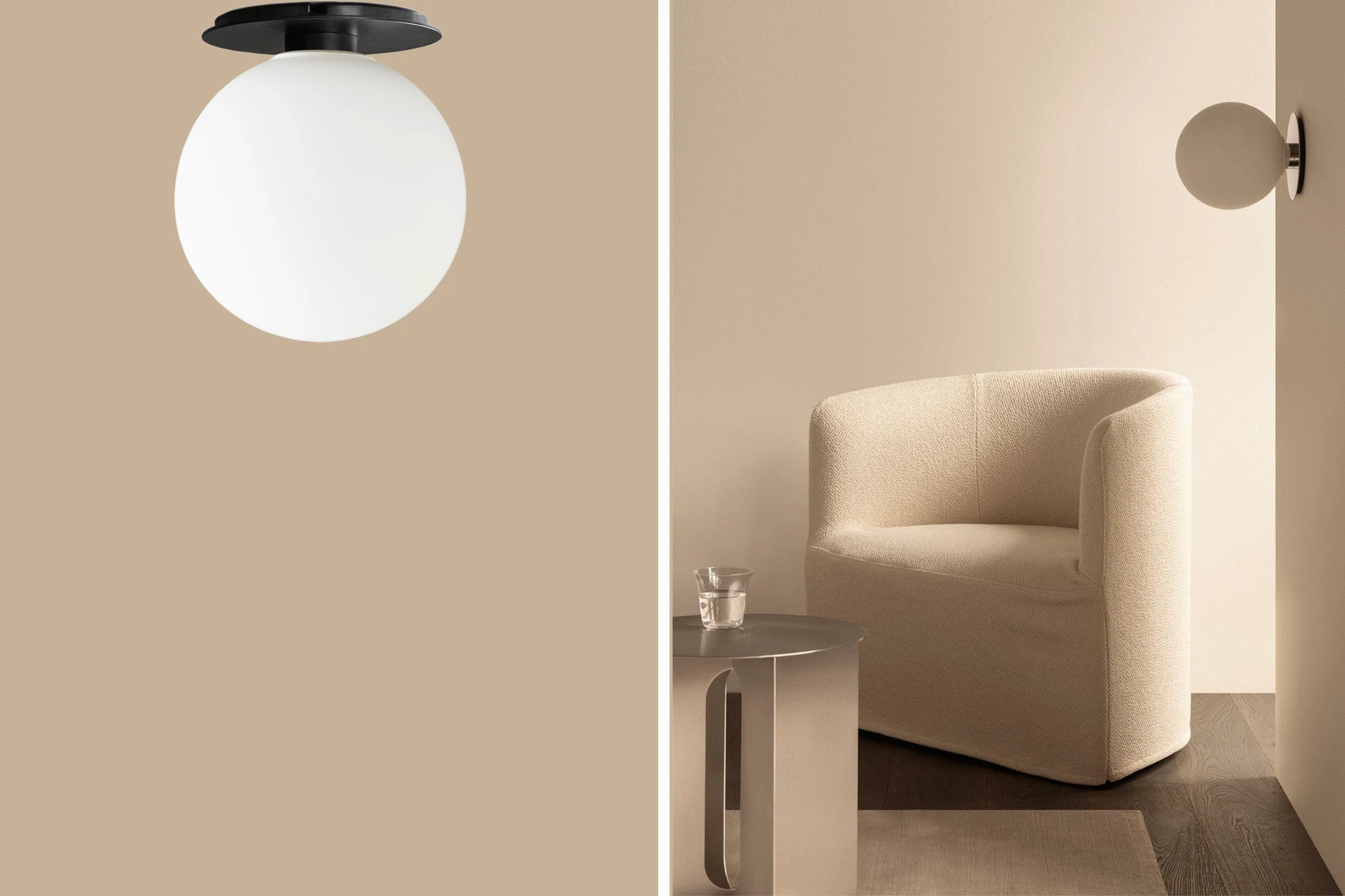 danish modern vintage teck palissandre rio années 50 années 60 années 70 mobilier meuble ancien danois Danemark scandinave maison nordik paris meubles décoration design designer Tim Rundle éditeur marque audo copenhagen luminaire applique plafonnier modèle TR Bulb ampoule bulb
