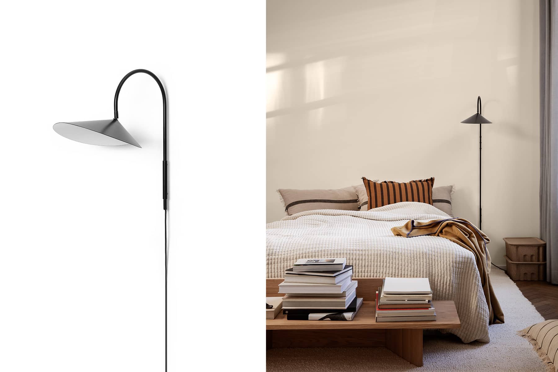 Applique Modèle 'Arum' </br>Marque 'Ferm Living'. 2 Tailles 3 Coloris