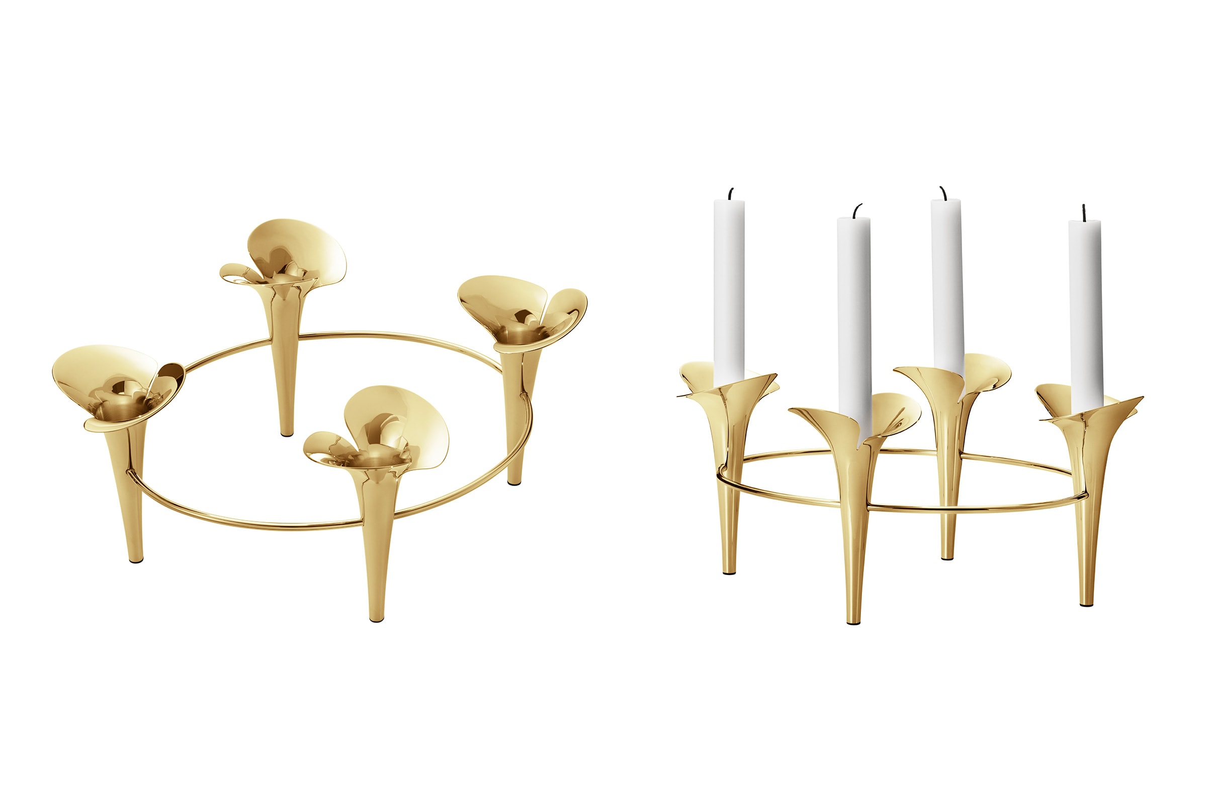 Bougeoir 'Bloom Taper'<br />Marque: 'Georg Jensen' 2 finitions – Image 2
