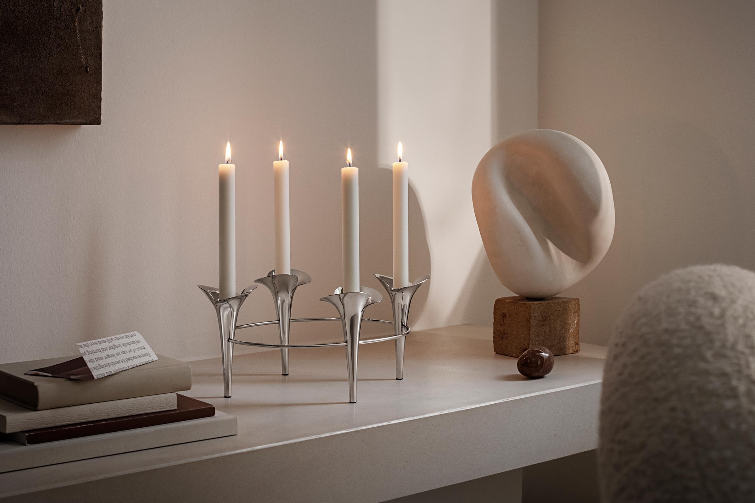 Bougeoir 'Bloom Taper'<br />Marque: 'Georg Jensen' 2 finitions – Image 5