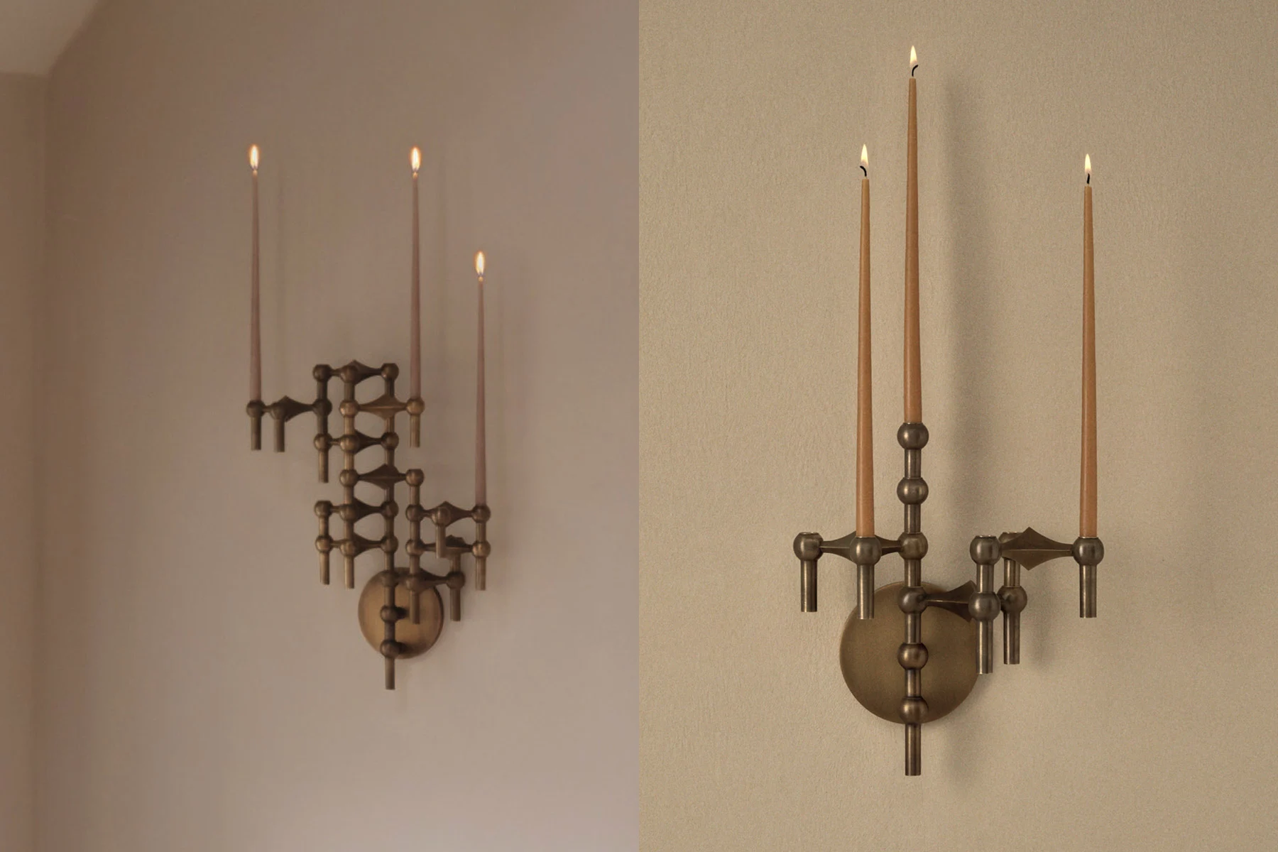 Bougeoir ‘Wall Hanger’ Stoff Nagel