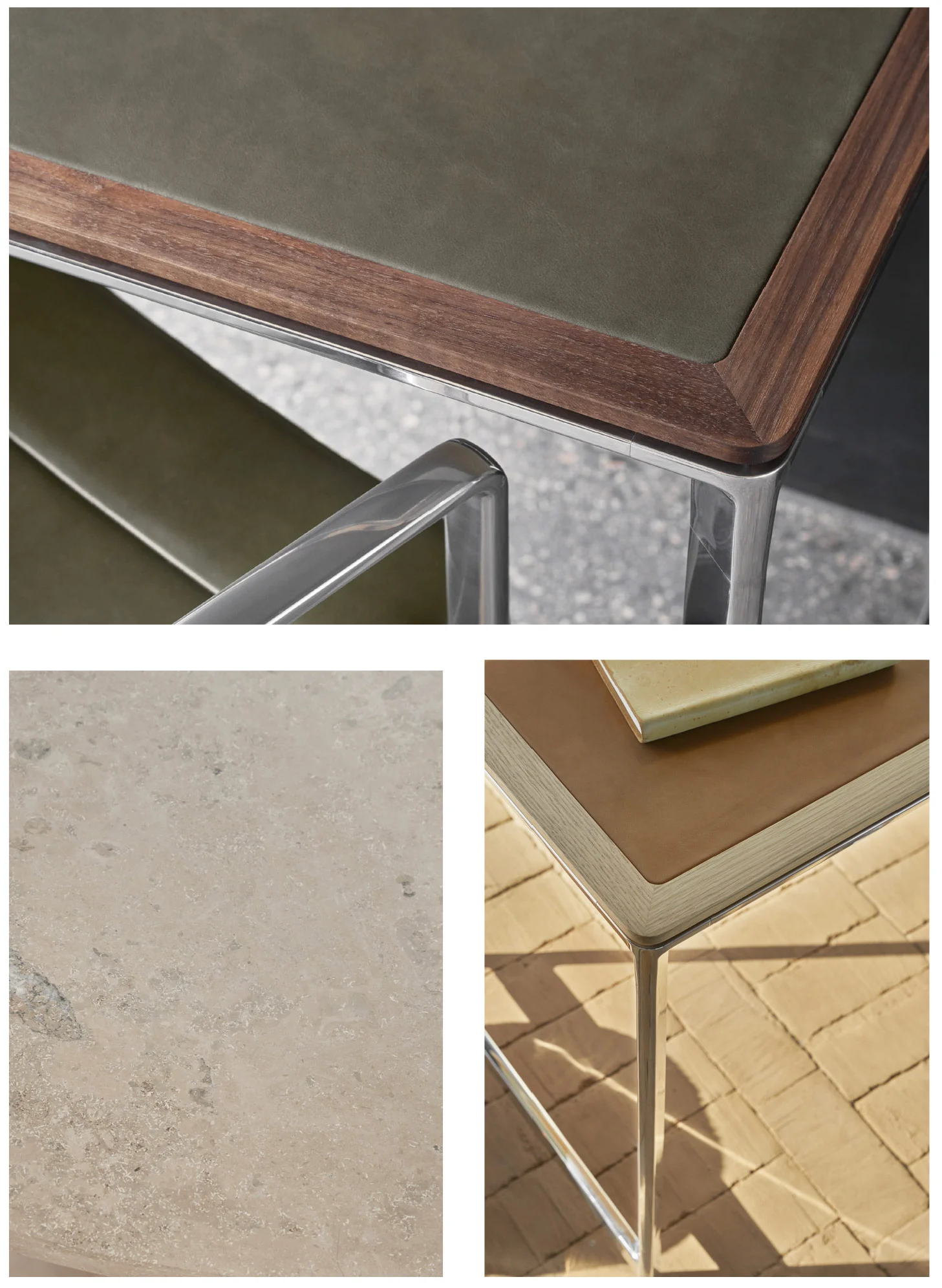 danish modern vintage teck palissandre rio années 50 années 60 années 70 mobilier meuble ancien danois Danemark scandinave maison nordik Paris meubles décoration design éditeur marque designer VIPP Danemark bureau studio Desk VIPP430 bureau aluminium plateau en pierre de Jura bureau plateau cuir et bois bureau en noyer bureau en chêne