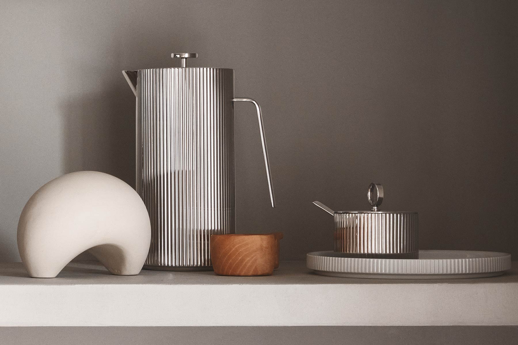 Cafetière/French Press 'Bernadotte'</br>Marque: 'Georg Jensen'