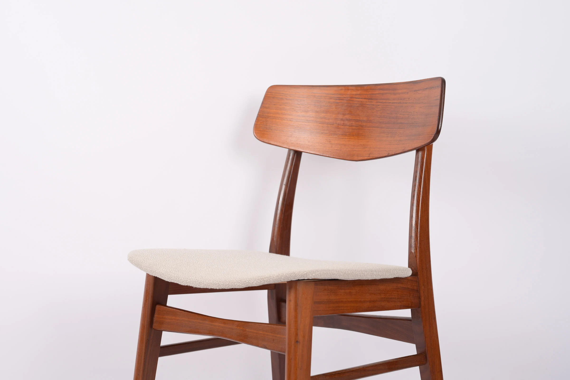 6 Chaises de Table en Palissandre de Rio