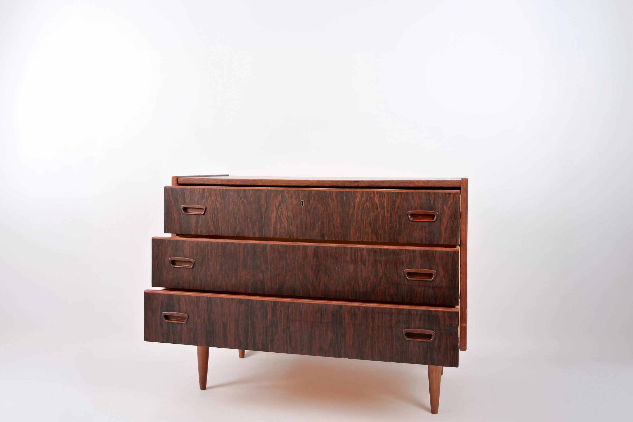 Commode 3 Tiroirs en Palissandre de Rio