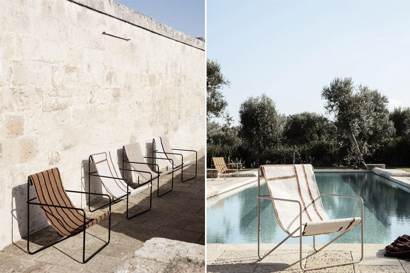 Chaise 'Desert Lounge Chair' </br>Marque: 'Ferm Living' – Image 6