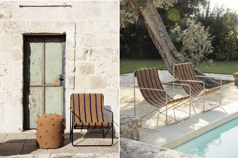 Chaise 'Desert Lounge Chair' </br>Marque: 'Ferm Living' – Image 5
