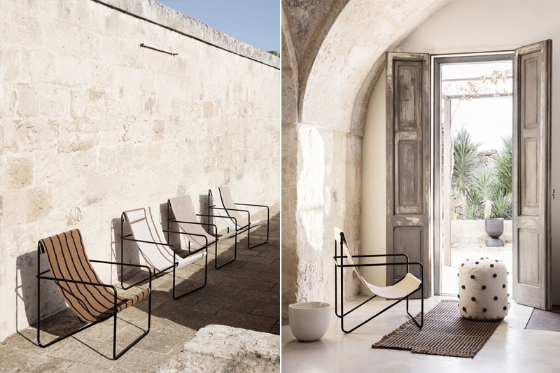 Chaise 'Desert Lounge Chair' </br>Marque: 'Ferm Living' – Image 6