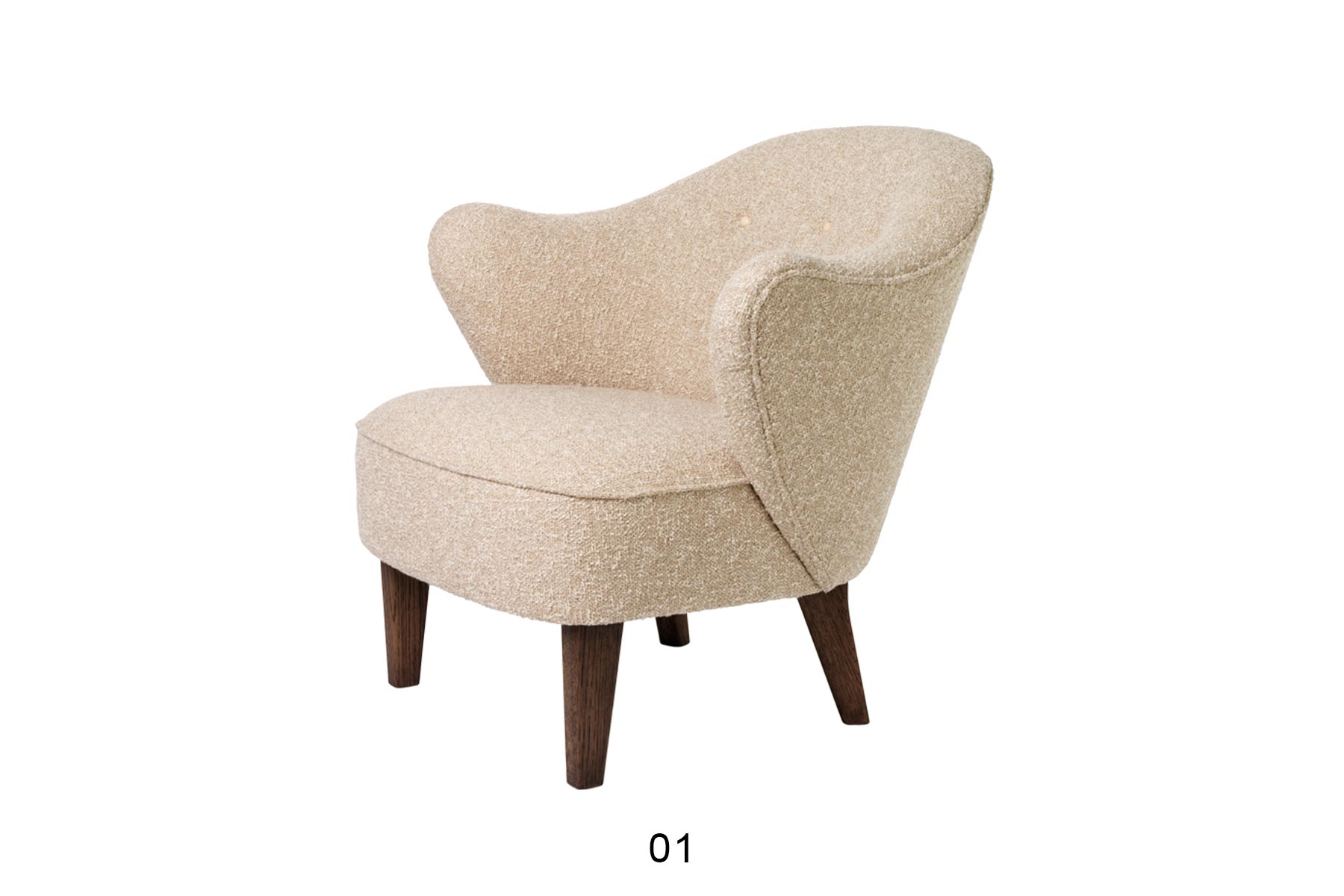 Fauteuil & Repose Pied 'Ingeborg' Textile </br> 'Audo Copenhagen' Finitions au choix – Image 2