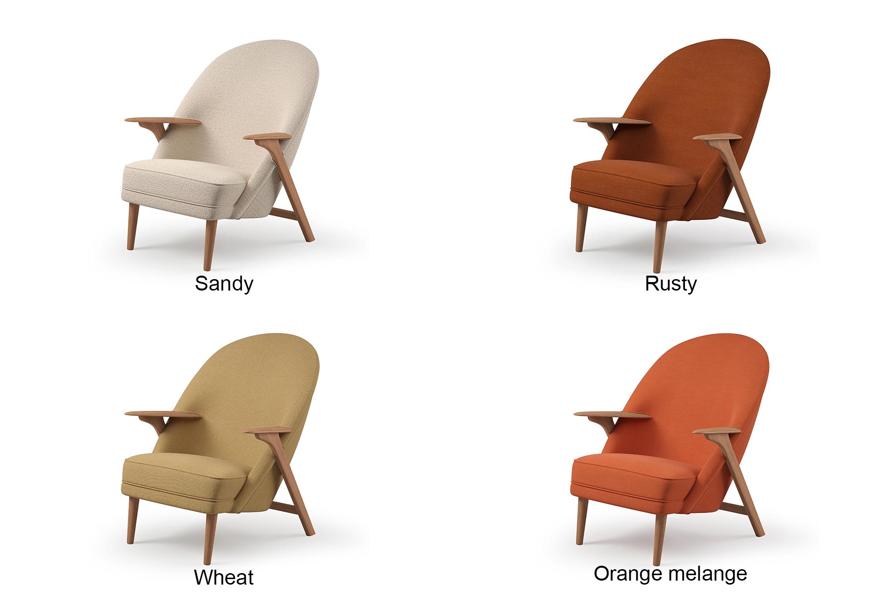 Fauteuil 'Wingman'</br>'Warm Nordic' 16 coloris au choix – Image 2