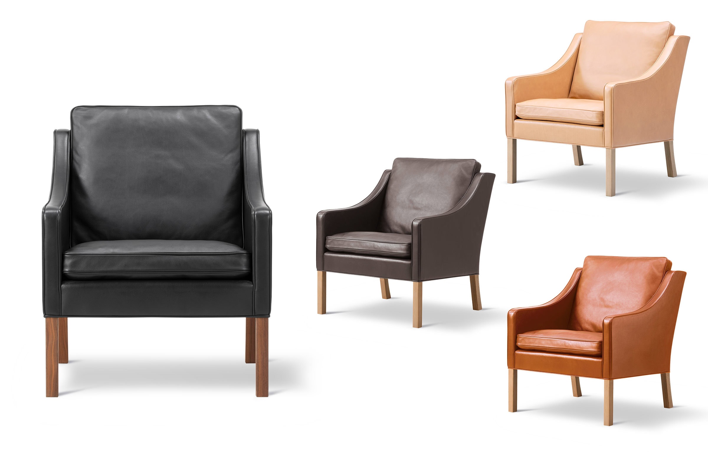Fauteuil 'Club Chair'</br>'Fredericia'. Finitions au choix