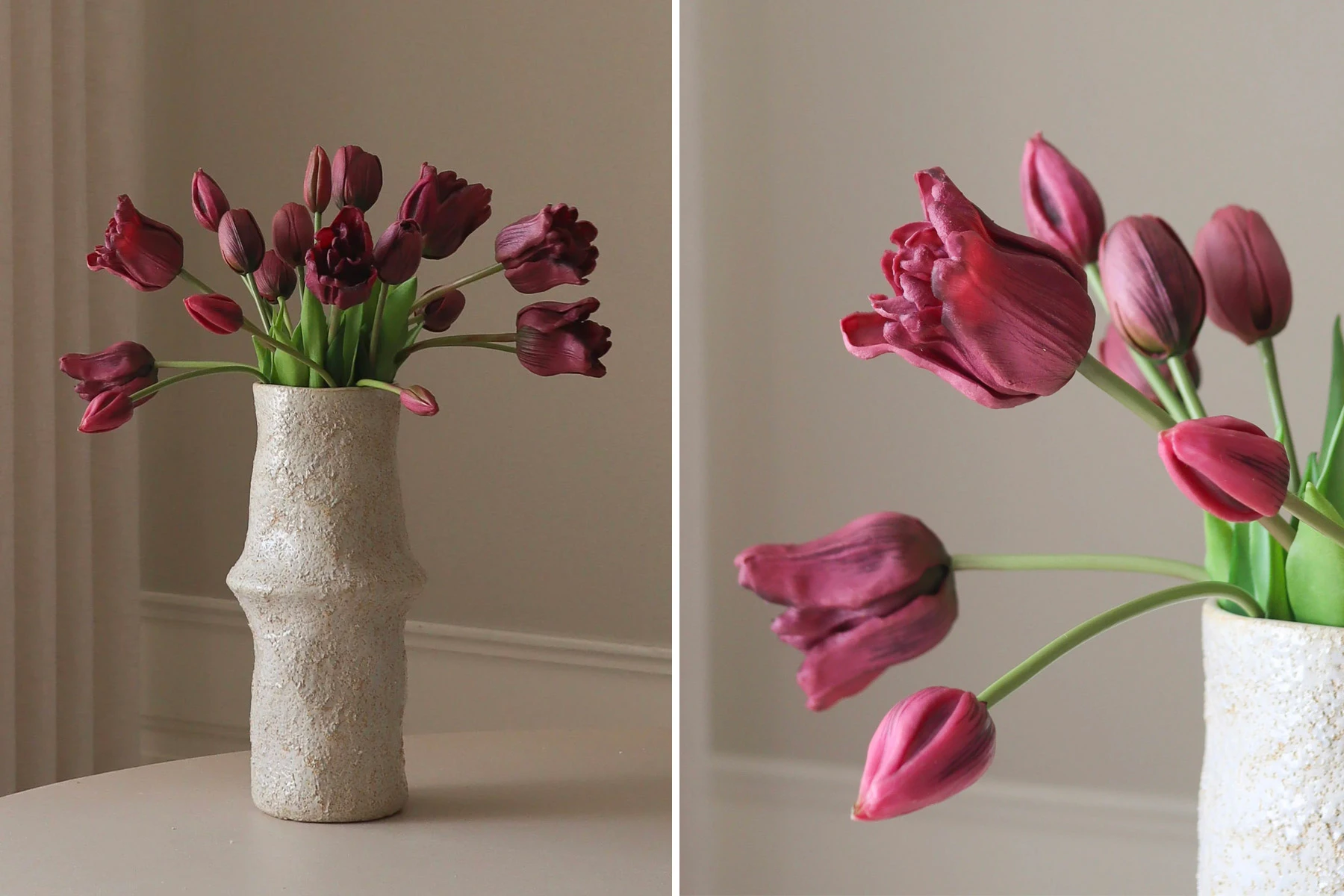 Bouquet de Tulipes Artificielles Mixées</br>'Botané Studios' / 4 coloris au choix – Image 2