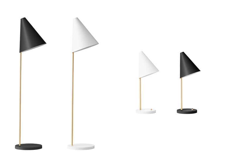 Lampadaire & Lampe </br>'Mosaik' Marque: 'Lyfa' 2 tailles au choix