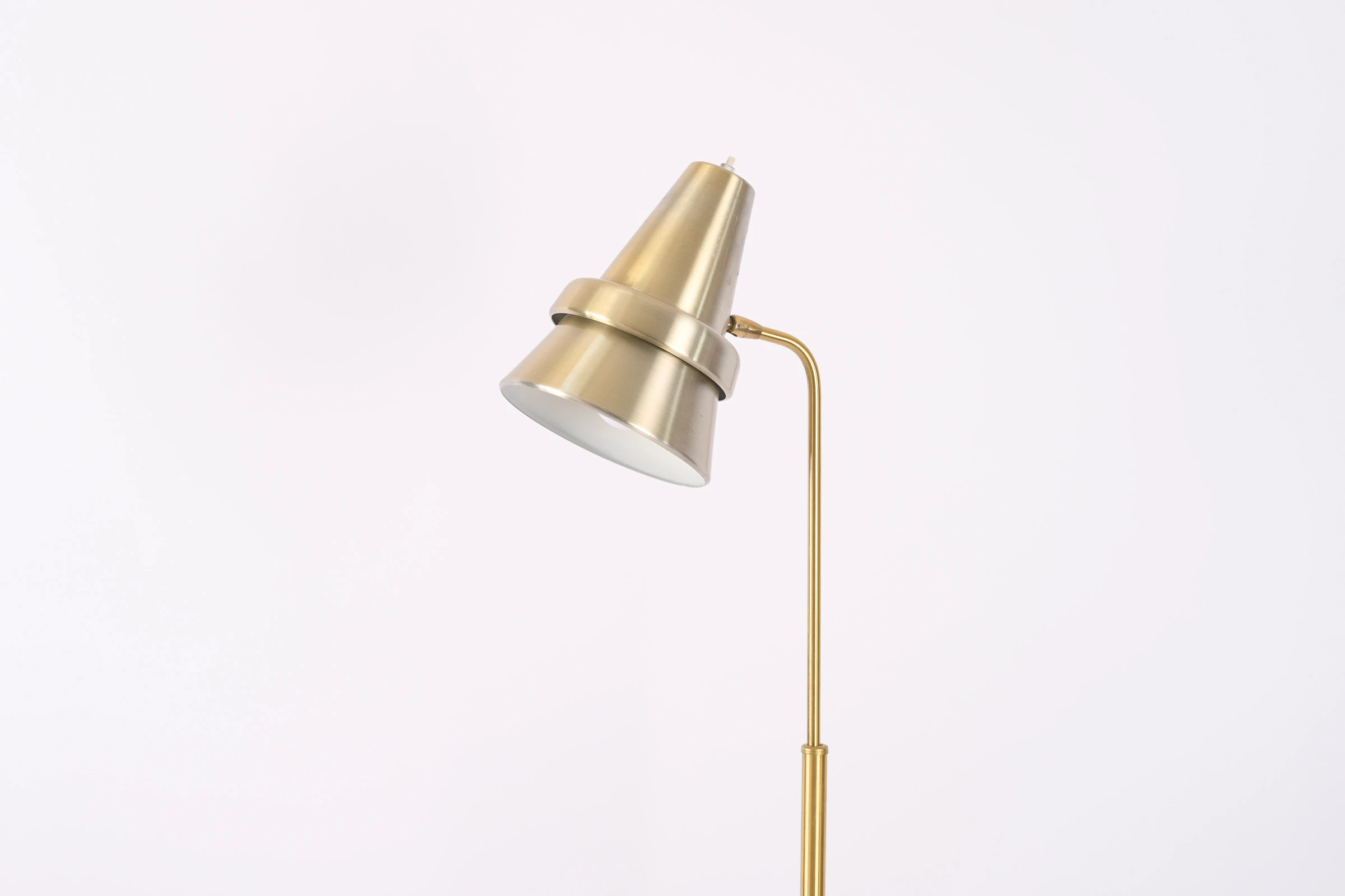 Lampadaire en Aluminium Doré