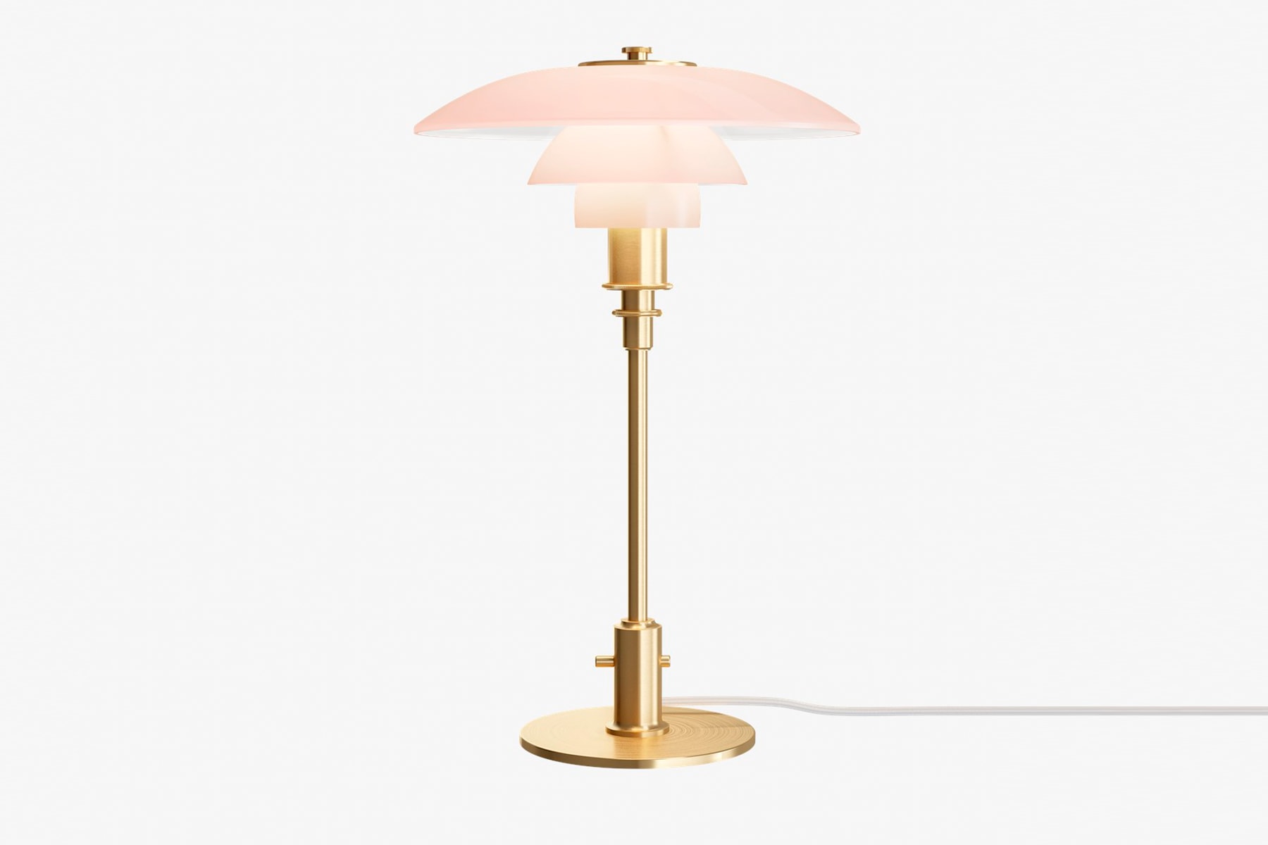 Lampe de Table '3/2 Rose' </br>Designer: 'Poul Henningsen'