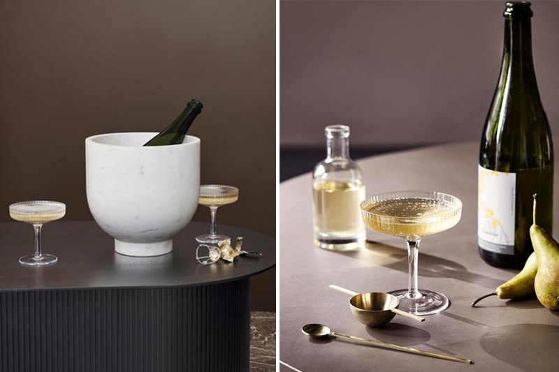 2 Coupes de Champagne </br>Marque: 'Ferm Living' 2 Teintes – Image 2