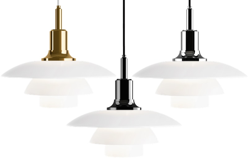 Suspension '3½-3'. 3 Finitions</br>Designer: 'Poul Henningsen'