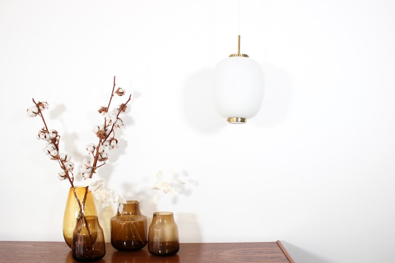 Suspensions 'Kina' en Opaline</br>Designer: 'Bent Karlby' – Image 6