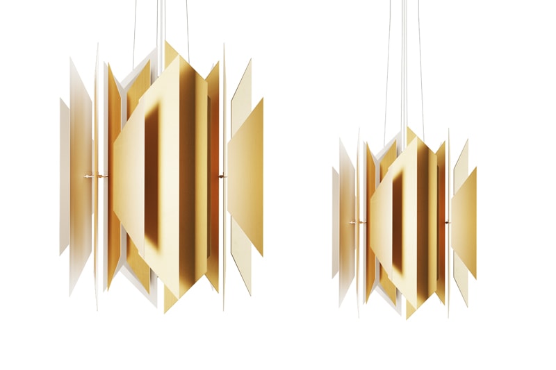 Suspension 'Divan' Laiton</br>Marque: 'Lyfa' / 4 Tailles