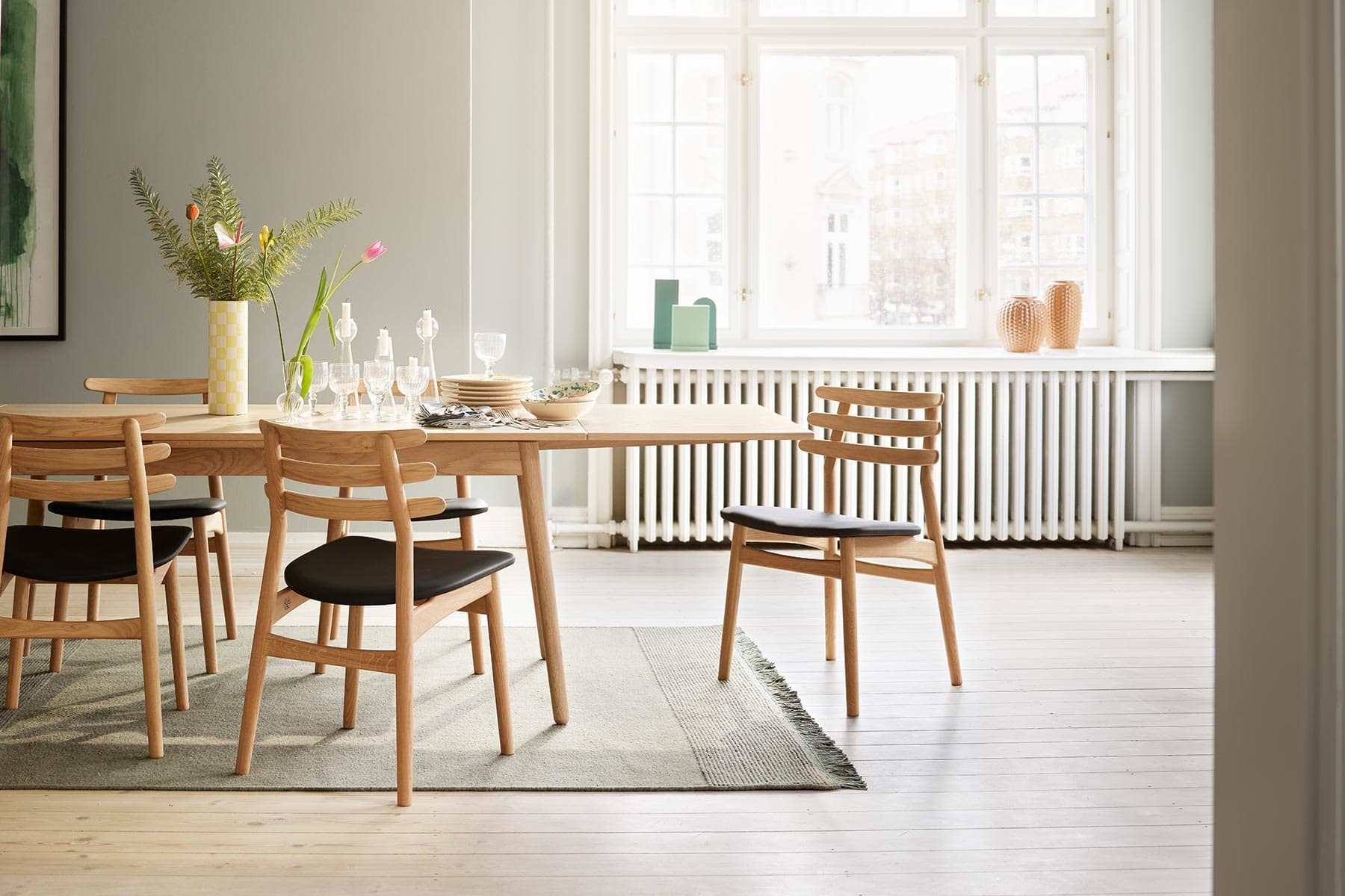 Table de Repas 'C35'</br>Marque: FDB Møbler. 3 tailles