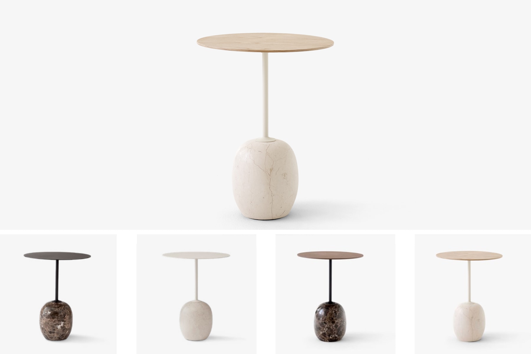 Table d'appoint 'Lato' LN8 </br>5 Finitions