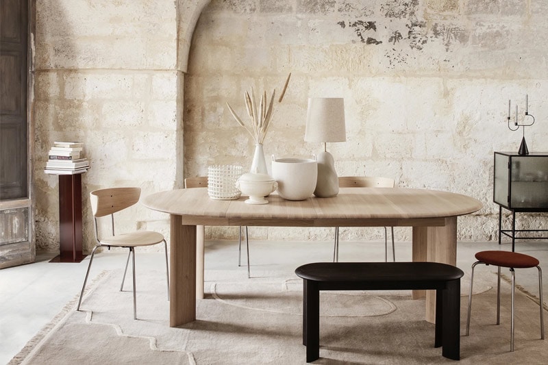 Table de Repas 'Bevel' </br>'Ferm Living'. 2 Tailles et 3 finitions – Image 8