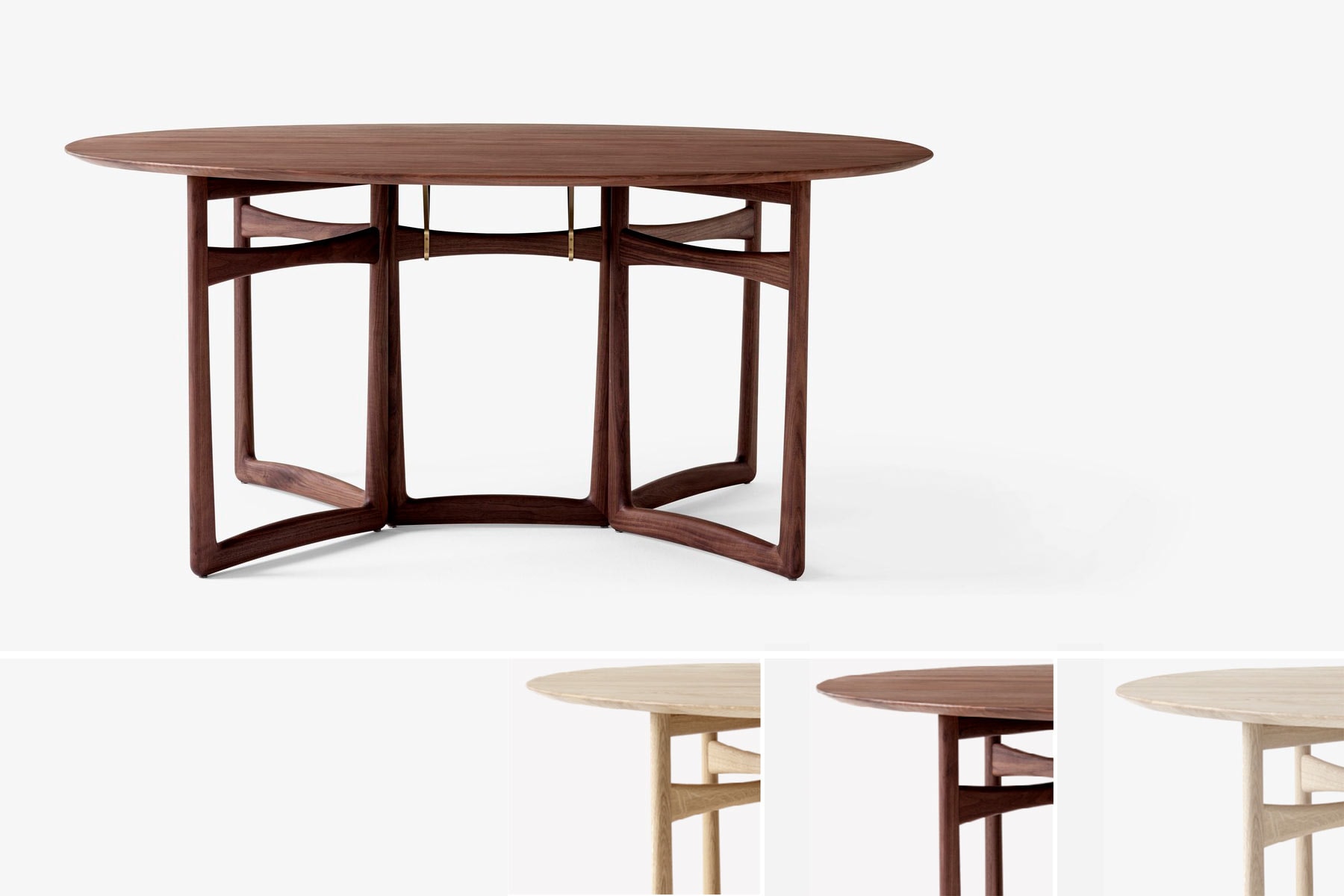 Table de Repas 'Drop Leaf' </br>Designers: 'Hvidt & Mølgaard'