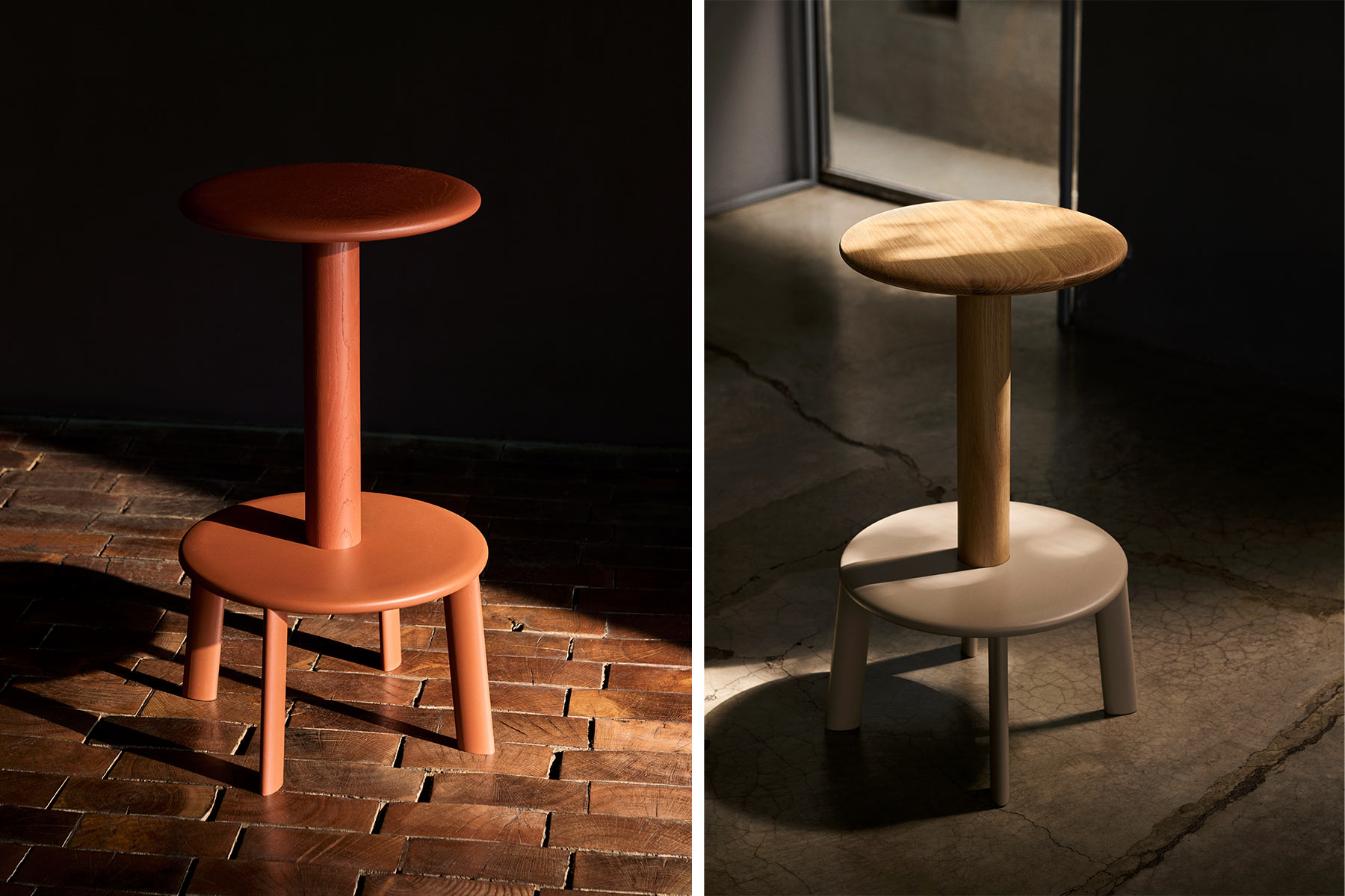 Tabouret de Bar 'Massif'</br>'&Tradition'. couleurs & hauteurs au choix – Image 6