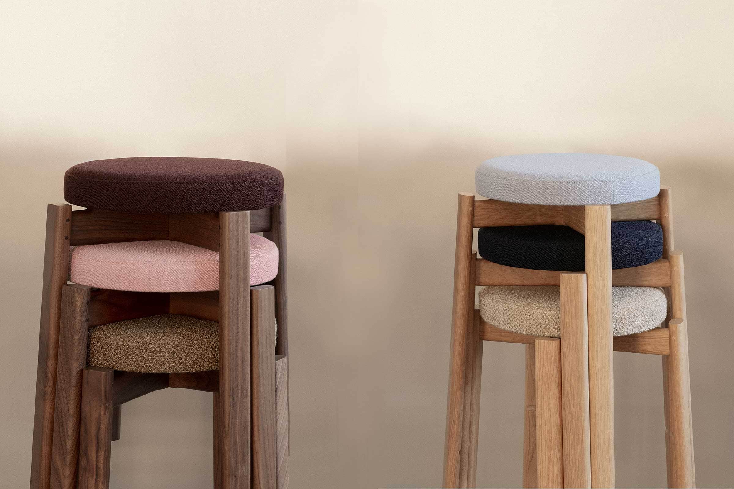 Tabouret 'Passage' Small </br> 'Audo Copenhagen'. 2 finitions