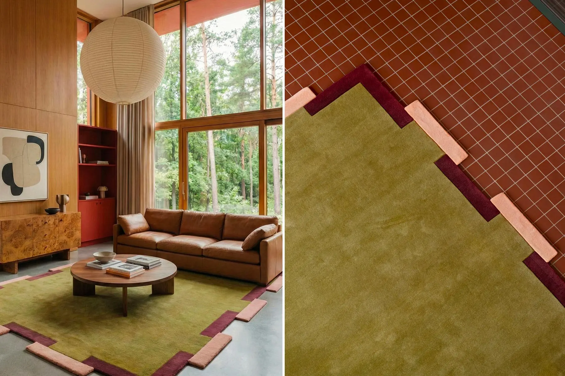 Tapis ‘Layered’ Fregio